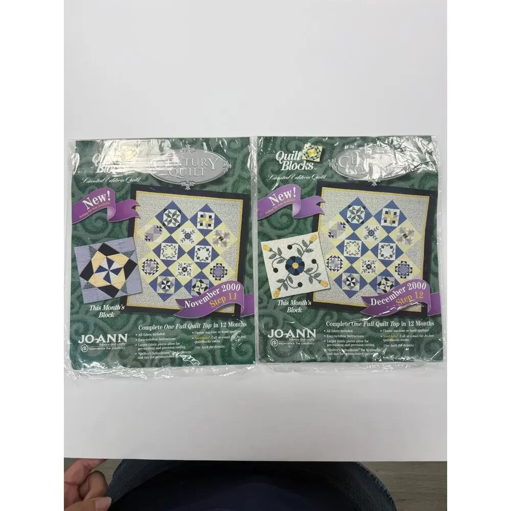 Jo-Ann Century Quilt Block of the Month 2000 12 Block Set